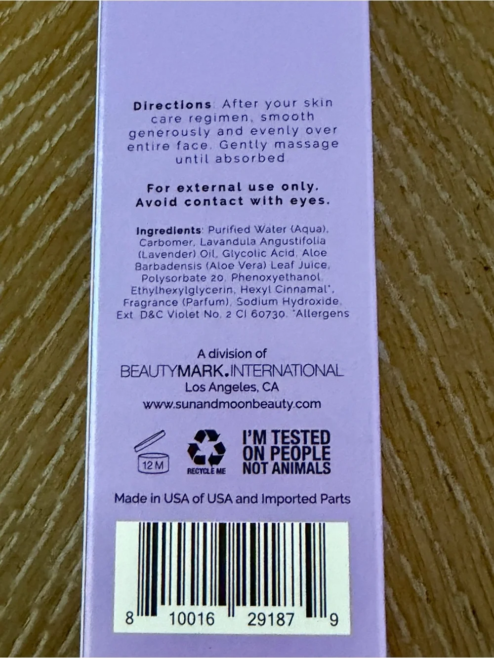 Calm + Correct Night Mask — Lavender